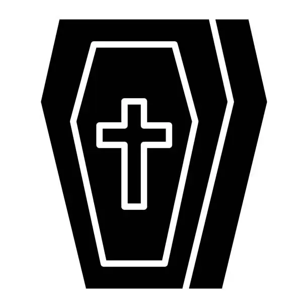 Vector illustration of Coffin Icon