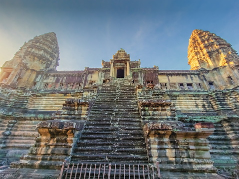 Famous Angkor Wat temple by day, Unesco World Heritage, Siem Reap, Cambodia