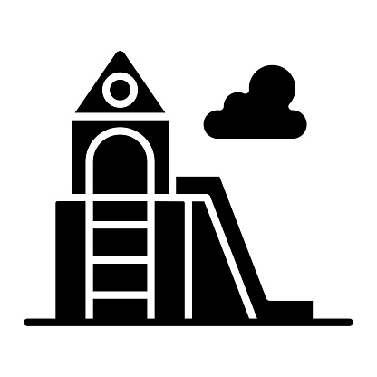 Playground icon vector image. Can be used for Children Toys.