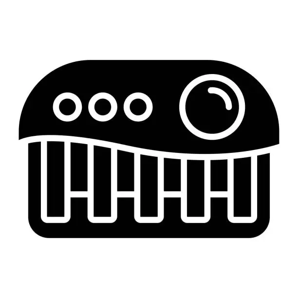 Vector illustration of Piano Icon