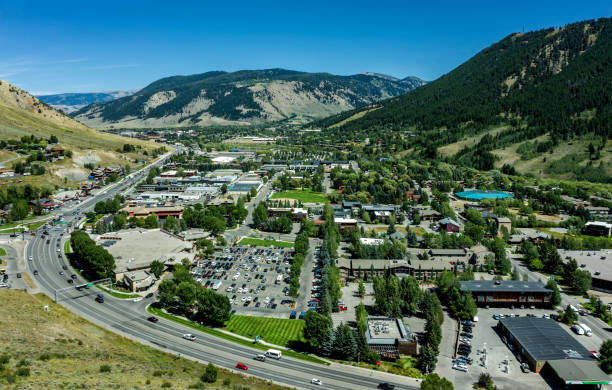 istock Aerial view of Jackson, Wyoming 2003131981
