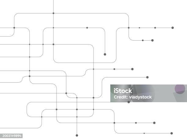 Engineering Abstract Line Abstract Geometric Background Of Engineering Drawing Technological ...