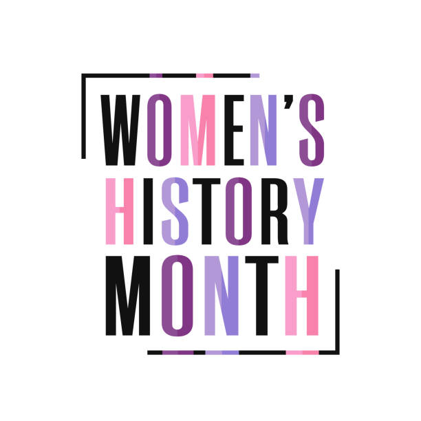 Women's History Month poster, card, background, March. Vector Women's History Month poster, card, background, March. Vector illustration womens history month stock illustrations