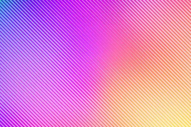 Vector illustration of Colorful blurred background with diagonal stripes