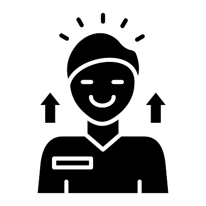 Self Esteem icon vector image. Can be used for Life Skills.