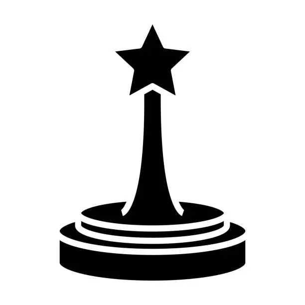 Vector illustration of Oscar Award Icon