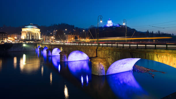istock The river Po at the blue hour. 2003528969