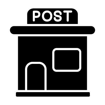 Post Office icon vector image. Can be used for Shops and Stores.