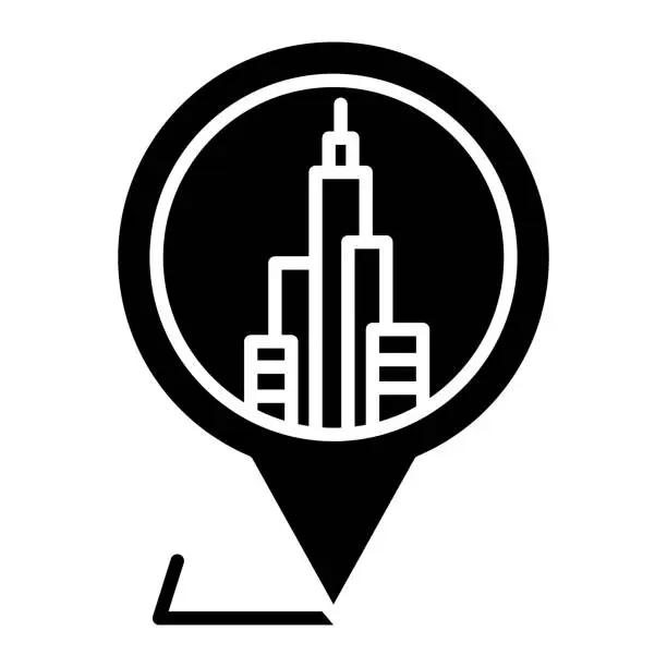 Vector illustration of Dubai Location Icon