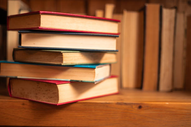 istock copy space some novels stacked in a university bookcase world book day 2003575476