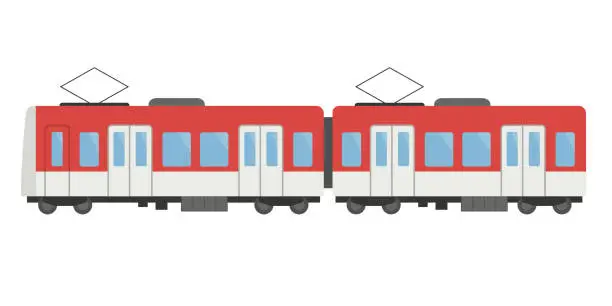 Vector illustration of simple train illustration