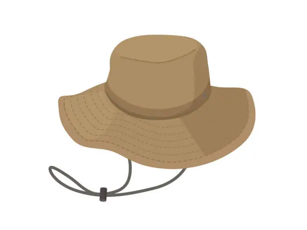 Vector illustration of illustration of outdoor hat