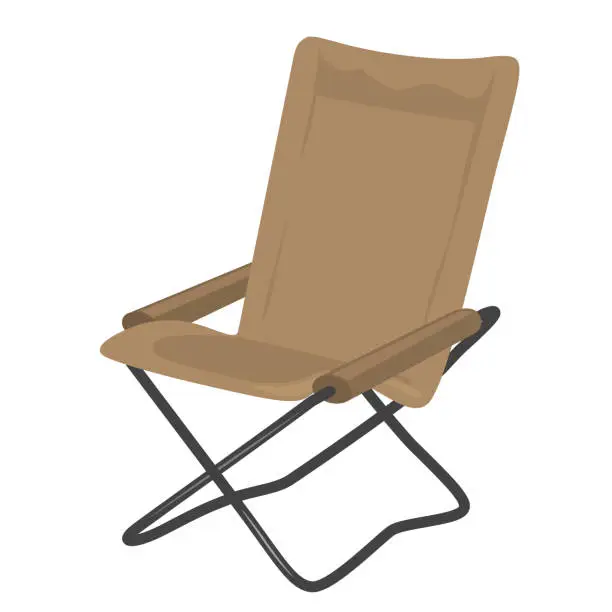 Vector illustration of Illustration of outdoor chair