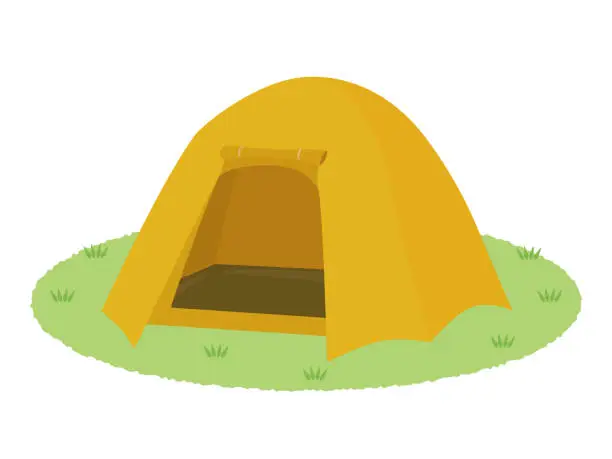 Vector illustration of camping tent illustration