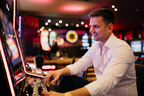 istock Young winner in a casino 2003805642