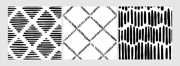 Small Dash Patterns Set Seamless Minimal Dash Pattern Small Elements ...