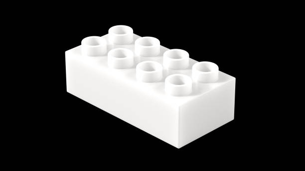 istock Dusk Plastic Toy Block Isolated on a Black Background. 2003826070