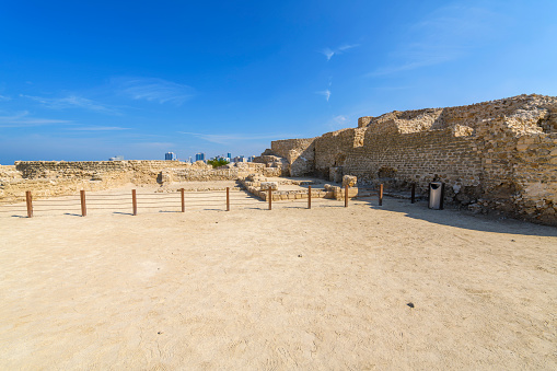 The ancient Qal'at al-Bahrain, also known as the Bahrain Fort or Portuguese Fort, is an archaeological site located in Karbabad, Bahrain, on the Persian Gulf.