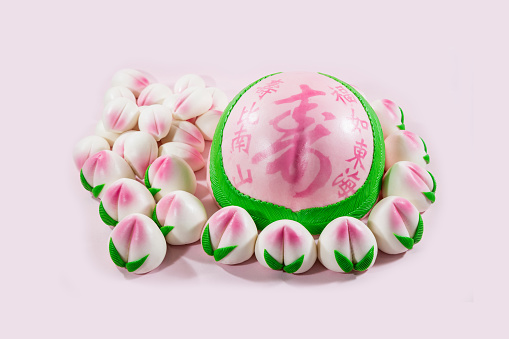 18 August 2020. Penang, Malaysia.\nJellies in the shape of tortoise, which is auspicious for the Chinese. Tortoise symbolises longevity. \nTed of jelly is from dragon fruit, blue is from a flower, white is from soya bean drink.