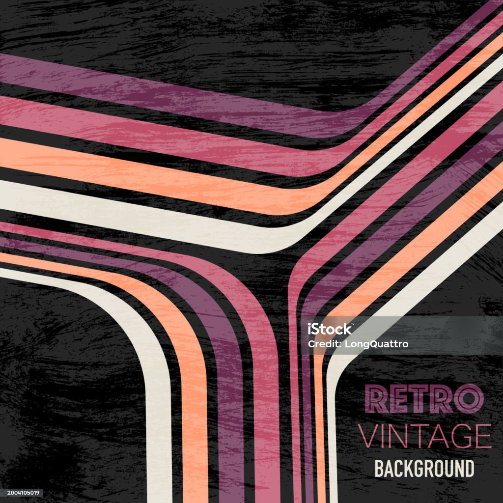 Retro Ranlines Retro Lines Set Stock Illustration - Download Image Now - 1970-1979 ...