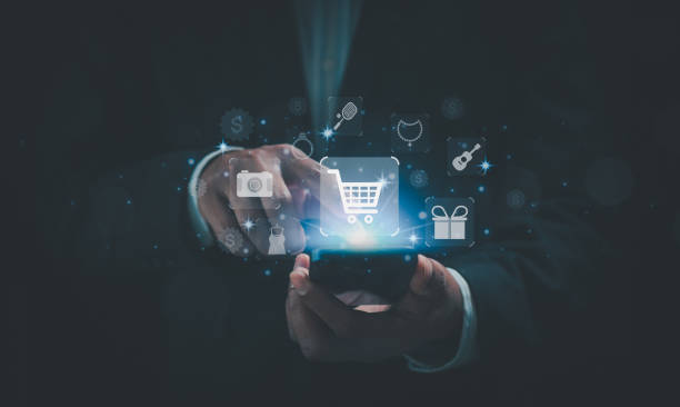 istock Virtual AI online shopping concept. E-commerce, Global business, shopping on internet, order in online store, shopping on internet, internet banking, transaction and digital marketing. 2004189696