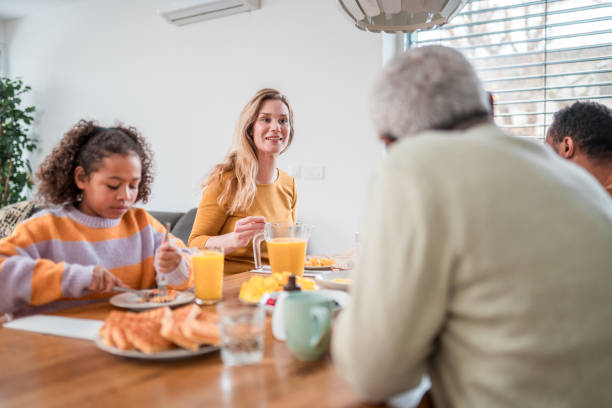 istock Diverse Family Enjoying Brunch Together at Home 2004192298
