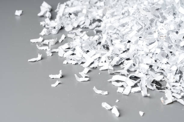 istock Shredded paper on white background close up 2004301166