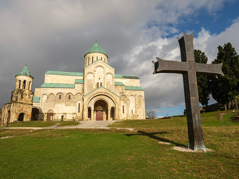 Bagrati Cathedral in Kutaisi, Georgia. Taken with medium format camera.
