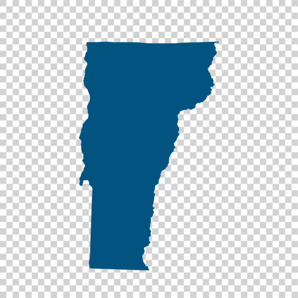 stockillustraties, clipart, cartoons en iconen met vermont map - vermont