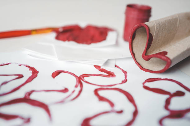 Idea for children's creativity for Mother's Day or Valentine's Day.