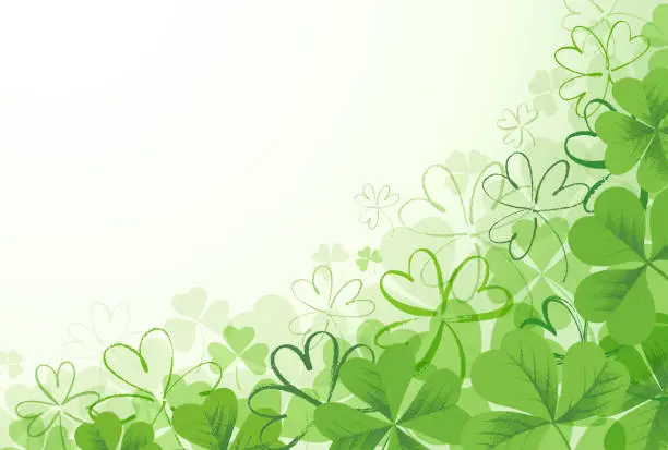 Vector illustration of Abstract vector background with clover