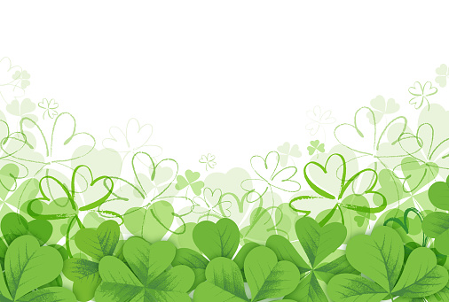 Abstract vector background with clover with space for text. EPS 10 file contains transparencies and vector mask.