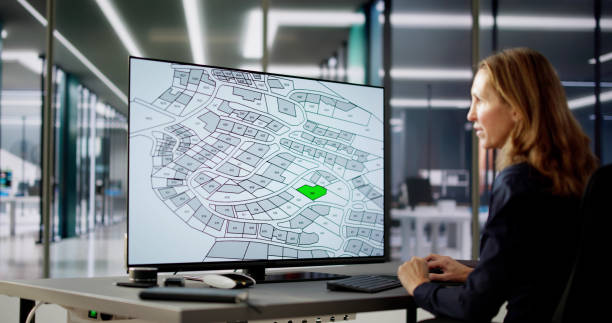 istock Cadastre City Building Survey Map 2004489559