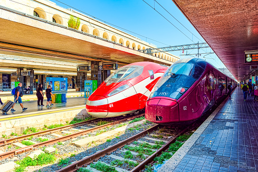 Rome, Italy-September 10, 2023:Rome Central Station - Termini.