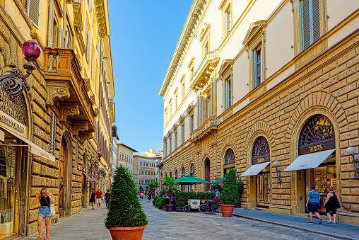 Florence, Italy-September 10, 2023:Beautiful Florence is the heart of the Renaissance.