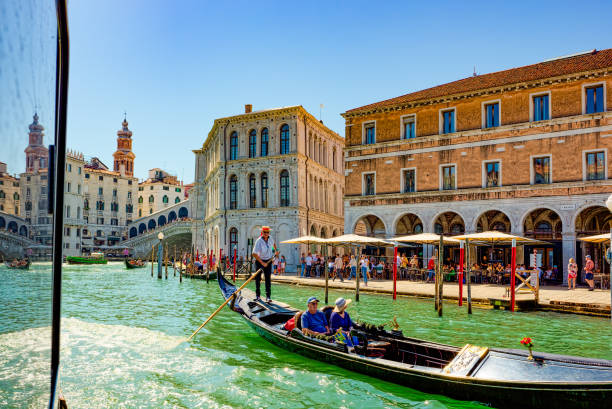 venice-amazing and beautiful place on earth. - moored nautical vessel people traveling famous place photos et images de collection