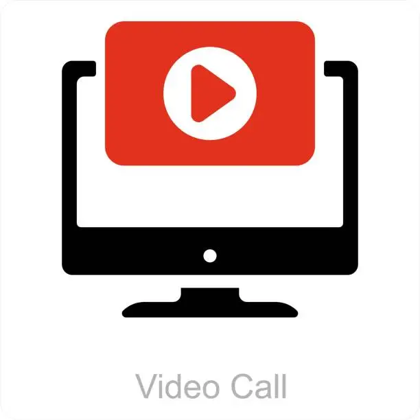 Vector illustration of Online Video