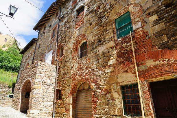 Narrow medieval lanes of Castiglione della Pescaia, an old village on the Tuscan coast