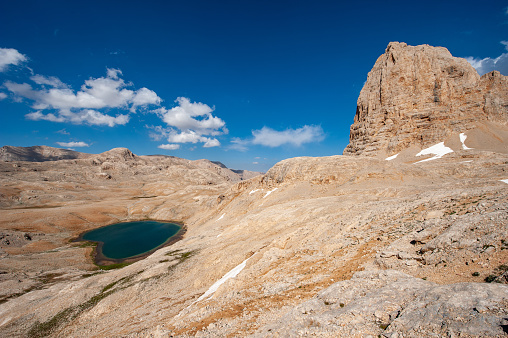 Aladağlar National Park - Yedigöller Locality - Direktaş Peak and the Big Lake