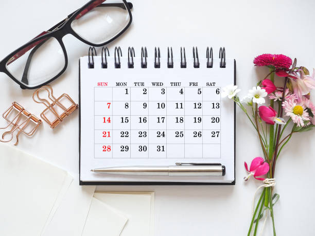 istock Calendar lies on the table in the office 2004621651