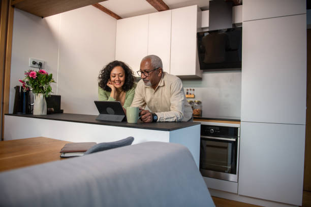 istock Senior couple having video call 2004630404