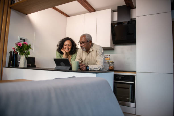 istock Senior couple having video call 2004631965