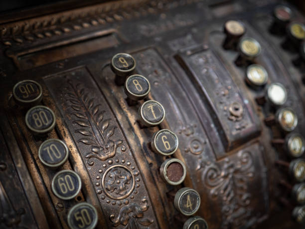 istock The old and vintage cash register 2004690526