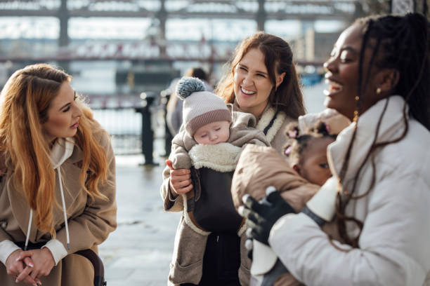 istock Mothers Catching Up in the City 2004743216
