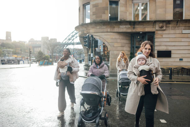 istock Mothers Crossing the Road 2004744259