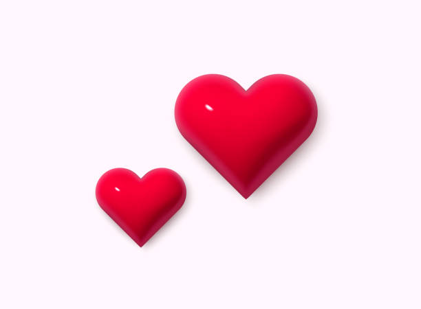 istock Valentines heart. Decorative heart background with lot of valentines hearts.  3D Web Vector Illustrations. 2004789904