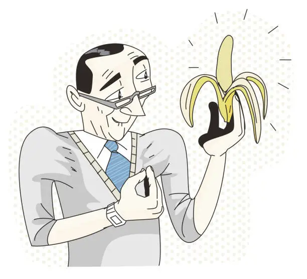 Vector illustration of delicious banana