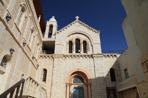 Church of Our Lady of Sorrows in Muslim Quarter of Jerusalem Old City. Armenian Catholic church.