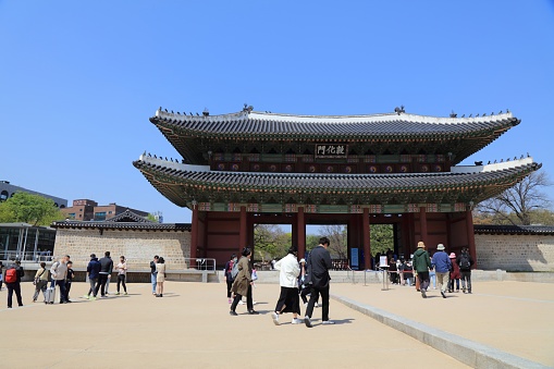 People visit Changdeokgung Palace a UNESCO World Heritage Site in Seoul.