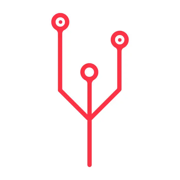 Vector illustration of Path Track Direction Informational Storage Device